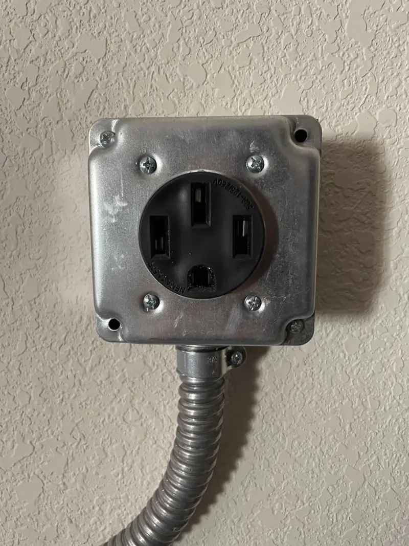 NEMA 14-50 outlet installed for Electrical Panel Upgrade in North Merritt Island