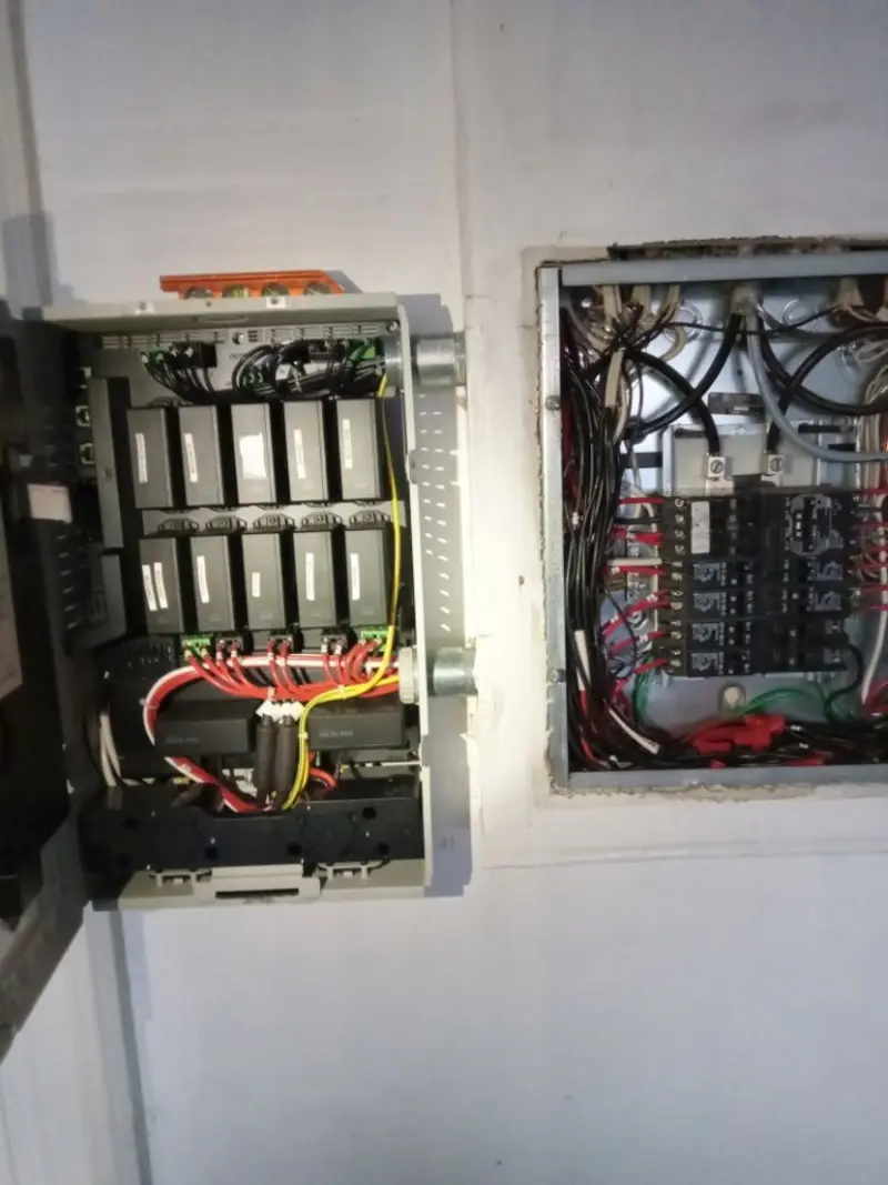 Electrical panel upgrade completed for Security Camera Wiring in North Merritt Island